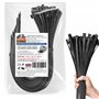 Double Dragon Lot de 100 attaches autobloquantes robustes en nylon PA66 de qualité industrielle pour la gestion des câbles