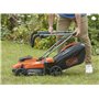 Black+Decker Tondeuse à gazon sans fil BCMW3336N (36 V, largeur de coupe de 33 cm, pour surfaces moyennes jusqu'à 250 m², 5 nive