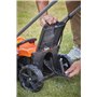 Black+Decker Tondeuse à gazon sans fil BCMW3336N (36 V, largeur de coupe de 33 cm, pour surfaces moyennes jusqu'à 250 m², 5 nive