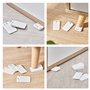 LELE LIFE 15 paquets de cales de niveau en caoutchouc flexible pour l'amélioration de la maison, cales de nivellement de meubles