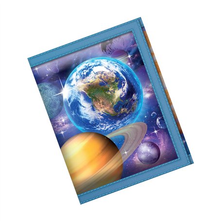 Portefeuilles 3D LiveLife - L'Odyssée de l'espace de Deluxebase. Porte Monnaie Homme Astronomie 3D Lenticulaire