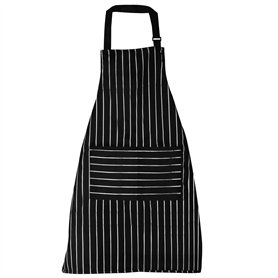 TRIXES Tablier de Chef de Cuisine Noir et Blanc