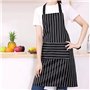 TRIXES Tablier de Chef de Cuisine Noir et Blanc