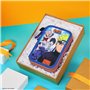 Naruto Trousse Scolaire Trousse Double Compartiment avec Fournitures Scolaires Stylo Crayons de Couleur Carnet Coloriage Idée Ca
