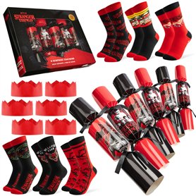 Stranger Things Crackers de Noël Remplis Christmas Crackers Adulte Decoration de Table Originale Lot de 6