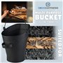 DecoExpress Set Outils Cheminee, 4 Morceau Accessoires Cheminée Seau a Cendre, Pelle, Brosse & Gants