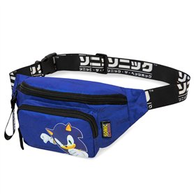 Sonic The Hedgehog Sac Banane avec Sangle Ajustable Garçon - Cadeaux pour Gamers
