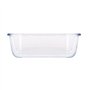 Argon Tableware Plat à Gâteaux Rectangulaire en Verre - 20cm x 15cm - 1x Moyen Profond Tarte Lutin Gâteau au Fromage Pain Éponge