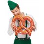 Smiffys Oktoberfest Bretzel gonflable géant marron avec détails en sel
