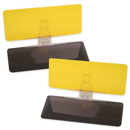 2 Pièces Extension de Pare-Soleil Automobile 2 en 1 pour Le Jour et la Nuit
