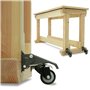 GBL 4 Roulettes Pivotantes Pour Meubles + Vis - 65mm Jusqu'à 225KG - Roulette Sans Traces au Sol pour Charge Lourde - Roue en Ca