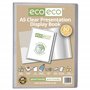 eco-eco Lot de 2 porte-vues transparents format A5 50% recyclé 60 pochettes en plastique