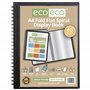 eco-eco Eco135x2 Lot de 2 protège-documents A4 50% recyclés 60 pochettes à spirales
