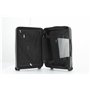 Cabin Max Santa Cruz Ensemble bagage à main – Valise cabine 55 x 35 x 25 cm et sac à dos sous-siège 40 x 30 x 20 cm, Noir , 55x3