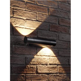 Auraglow applique d'intérieur orientable vers le haut le bas à LED noir intégré