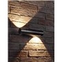 Auraglow applique d'intérieur orientable vers le haut le bas à LED noir intégré