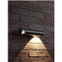 Auraglow applique d'intérieur orientable vers le haut le bas à LED noir intégré, IP54, blanc chaud pour véranda, garage ou jardi
