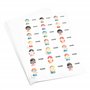 Evergreen Goods Pack de 50 feuilles A4 multi-étiquettes (3 x 8, 24 par feuille: 1200 étiquettes au total) Blanc mat en papier au