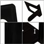Belle Vous Serre Livre en Métal Noir (Lot de 3) - Cale Livre et CDs Anti-Dérapant - Presse Livre pour Étagères, Bureau, Biblioth