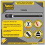 SabreCut SCIMSH14150_1 Lot de 3 porte-embouts magnétiques professionnels de 150 mm avec 2 embouts PH2 PZ2 de 25 mm compatibles a