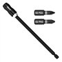 SabreCut SCIMSH14150_1 Lot de 3 porte-embouts magnétiques professionnels de 150 mm avec 2 embouts PH2 PZ2 de 25 mm compatibles a