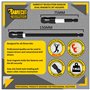 SabreCut SCRK8 Lot de 6 porte-embouts magnétiques professionnels 75 mm et 150 mm avec 4 embouts à impact 25 mm PH2 PZ2 Phillips 