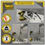 SabreCut SCRK8 Lot de 6 porte-embouts magnétiques professionnels 75 mm et 150 mm avec 4 embouts à impact 25 mm PH2 PZ2 Phillips 