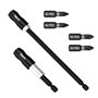 SabreCut SCRK8 Lot de 6 porte-embouts magnétiques professionnels 75 mm et 150 mm avec 4 embouts à impact 25 mm PH2 PZ2 Phillips 