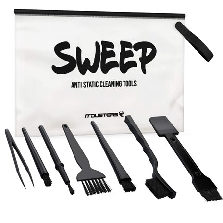 IT Dusters Ensemble de brosses antistatiques pour nettoyer le clavier
