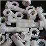 20x Vis à tête Hexagonale Polypropylène Blancs (PP) Ecrous et boulons en plastique, M10 x 40mm, Rondelles, résistant à l'eau, an