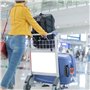 Natuce 5 Pièces Silicone Etiquettes à Bagage et Sangles, Porte Étiquette Silicone Valise, Étiquettes Valise, Bagages Étiquettes 