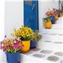 Artificielles Plastique Fleur, 14 Pièces Fleurs Artificielles Extérieures Fausse, Fleur en Plastique Verdure Arbustes Plantes po