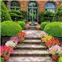 Artificielles Plastique Fleur, 14 Pièces Fleurs Artificielles Extérieures Fausse, Fleur en Plastique Verdure Arbustes Plantes po