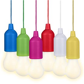 Valiant Fun FIR587 Lot de 6 guirlandes Lumineuses à Del à Suspendre alimentées par Piles