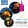 Valiant Fun FIR587 Lot de 6 guirlandes Lumineuses à Del à Suspendre alimentées par Piles, Blanc Chaud