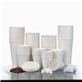 Lot de 25 couvercles en papier jetables pour gobelets chauds et froids de 177 ml et 237 ml