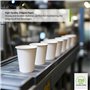 Lot de 25 couvercles en papier jetables pour gobelets chauds et froids de 177 ml et 237 ml, parfaits pour la maison, le café, le