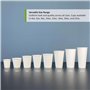 Lot de 25 couvercles en papier jetables pour gobelets chauds et froids de 177 ml et 237 ml, parfaits pour la maison, le café, le