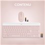 Logitech MK470 Slim Combo Clavier et Souris sans Fil, Compacte et Moderne, Ultra Silencieux, 2,4 GHz avec Récepteur USB, Plug n'