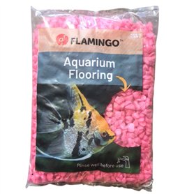 Flamingo - Gravier neon rose 1 kg pour aquarium - FL-400430