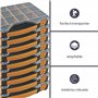 Perel Boite de rangement compartimentée vide, boîte rangement outils bricolage, boite compartiment, couvercle en plastique trans