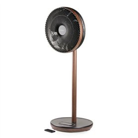 Ventilateur sur pied - DOMO - 26 W - Bois - ECO consommation - Silencieux - 9 vitesses - Affichage LED - Télécommande inclus