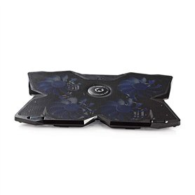 Refroidisseur pour Ordinateur Portable Gamer - Nombre de ventiltaleurs: 4 - Alimenté par Port USB - 15" - 19" - LED