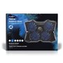 Refroidisseur pour Ordinateur Portable Gamer - Nombre de ventiltaleurs: 4 - Alimenté par Port USB - 15" - 19" - LED