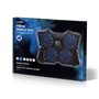 Refroidisseur pour Ordinateur Portable Gamer - Nombre de ventiltaleurs: 4 - Alimenté par Port USB - 15" - 19" - LED