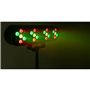 Party Light & Sound - FUNLED - Jeux de lumière avec 4 effets sur pied téléscopique - 4 PAR de 7 LEDs de 1 W chacune - Télécomman