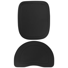 POLISPORT 8634400027 - Coussin imperméable de Remplacement pour Chaise modèle Groovy de Couleur Noire