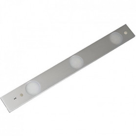 Réglette plate LED 3x 6.2W - Capteur de mouvement - 50cm - Inox brosse - Elexity 49,99 €