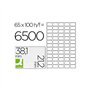 q-connect kf15386 étiquette adhésive taille 38,1 x 21,2 mm photocopieur laser ink-jet boîte avec 100 feuilles DIN A4