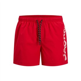 Maillot de bain homme Jack & Jones JPSTMAUI JJSWIM SPLICE LOGO AKM Rouge